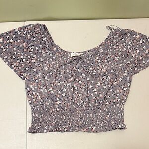 Floral crop top